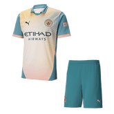 Męska Wysokiej jakości komplet koszulek piłkarskich Manchester City Fourth Away (koszulka + spodenki) 2024/25 - Zdecydowanie City - Topowe Koszulki Pilkarskie Sklep Internetowy