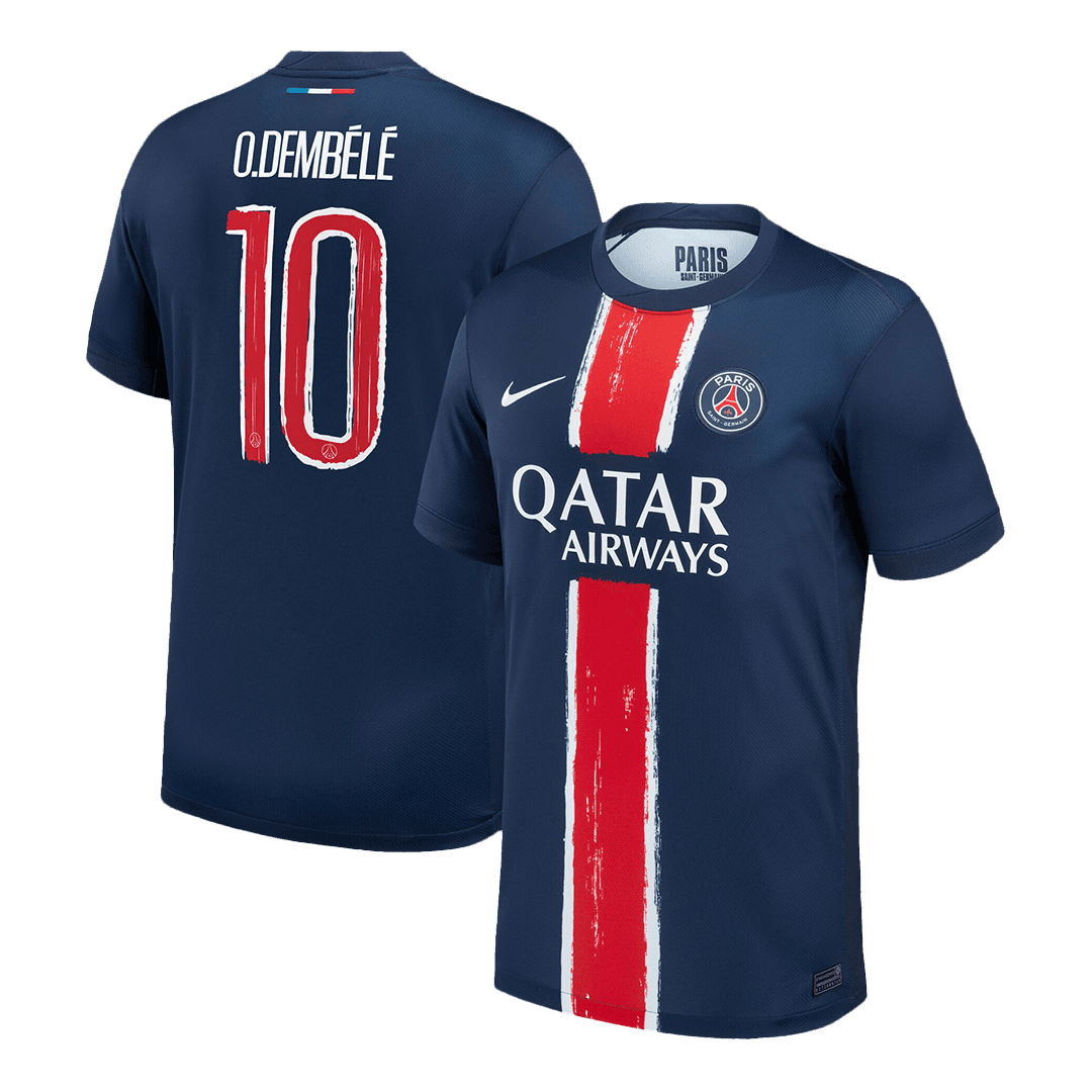 Męska Koszulka Domowa PSG O.DEMBÉLÉ #10 2024/25 - UCL - Topowe Koszulki Pilkarskie Sklep Internetowy