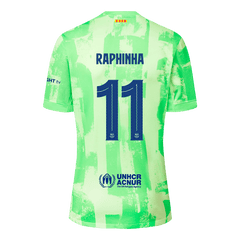Koszulka Barcelona trzecia wyjazdowa 2024/25 RAPHINHA #11 - UCL (Spotify Logo Without Text) - Topowe Koszulki Pilkarskie Sklep Internetowy