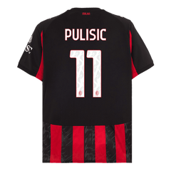 Męska Koszulka Domowa AC Milan PULISIC #11 2025/26 - Topowe Koszulki Pilkarskie Sklep Internetowy