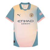 Męska Wersja zawodnika Wysokiej jakości koszulka piłkarska Manchester City Fourth Away 2024/25- Zdecydowanie City (UCL) - Slim Fit - Topowe Koszulki Pilkarskie Sklep Internetowy