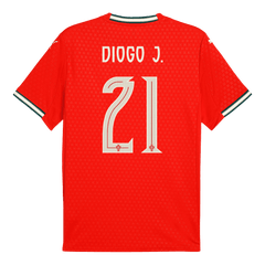 Męska Koszulka Domowa Portugalia DIOGO J. #21 2025 - Topowe Koszulki Pilkarskie Sklep Internetowy