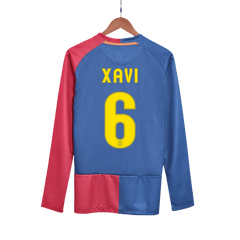 Koszulka Retro Domowa Barcelona XAVI #6 Długi Rękaw 2008/09 - UCL Final - Topowe Koszulki Pilkarskie Sklep Internetowy