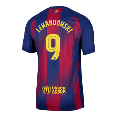 Męska Koszulka Domowa Barcelona LEWANDOWSKI #9 Wersja Piłkarska 2025/26 - UCL - Slim Fit - Topowe Koszulki Pilkarskie Sklep Internetowy