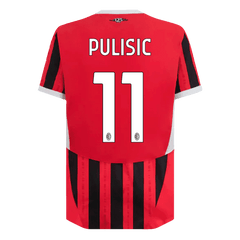 Męska wersja PULISIC #11 AC Milan Koszulka domowa piłkarska 2024/25 - Slim Fit - Topowe Koszulki Pilkarskie Sklep Internetowy