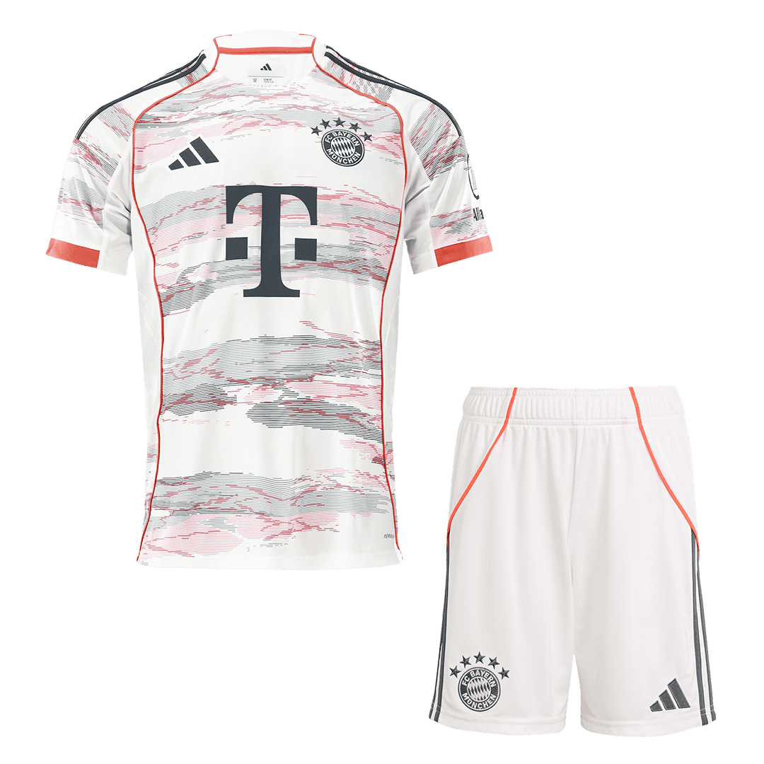 Męski Zestaw Wyjazdowy Bayern Monachium (Koszulka+Spodenki) 2025/26 - Topowe Koszulki Pilkarskie Sklep Internetowy