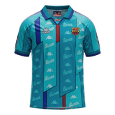 Męska Koszulka Retro Wyjazdowa Barcelona 1996/97