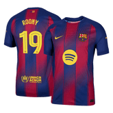 Męska Koszulka Domowa Barcelona ROONY #19 Wersja Piłkarska 2025/26 - UCL - Slim Fit