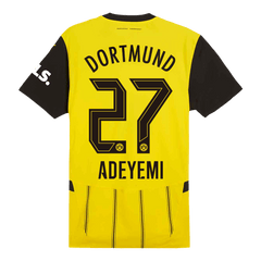 Męska Koszulka Domowa Borussia Dortmund ADEYEMI #27 2024/25 - Topowe Koszulki Pilkarskie Sklep Internetowy