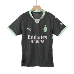 Męska wersja piłkarza RAFA LEÃO #10 AC Milan Trzecia wyjazdowa koszulka piłkarska 2024/25 - Slim Fit - Topowe Koszulki Pilkarskie Sklep Internetowy