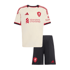 Dziecięcy Zestaw Wyjazdowy Liverpool (Koszulka+Spodenki) 25/26 - Topowe Koszulki Pilkarskie Sklep Internetowy