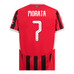 MORATA #7 Męska koszulka domowa AC Milan 2024/25 - UCL - Topowe Koszulki Pilkarskie Sklep Internetowy