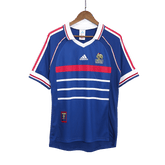 Męska Koszulka Retro Domowa France 1998 - Topowe Koszulki Pilkarskie Sklep Internetowy