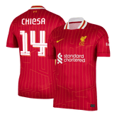 Męska Koszulka Domowa Liverpool CHIESA #14 2024/25 - UCL - Topowe Koszulki Pilkarskie Sklep Internetowy
