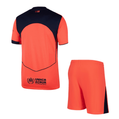 Męski Zestaw Trzecia Wyjazdowa Barcelona (Koszulka+Spodenki) 2025/26 - Topowe Koszulki Pilkarskie Sklep Internetowy