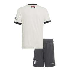 Dziecięca koszulka piłkarska Manchester United Third Away (koszulka+spodenki) 2024/25 - Topowe Koszulki Pilkarskie Sklep Internetowy