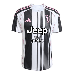Męska Koszulka Domowa Juventus Wersja Piłkarska 2025/26 - Slim Fit - Topowe Koszulki Pilkarskie Sklep Internetowy