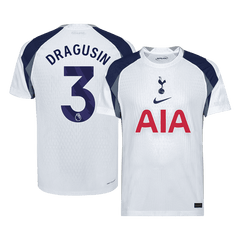Męska Koszulka Domowa Tottenham Hotspur DRAGUSIN #3 Wersja Piłkarska 2025/26 - Slim Fit
