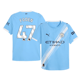 Męska Koszulka Domowa Manchester City FODEN #47 Wersja Piłkarska 2025/26 - Slim Fit - Topowe Koszulki Pilkarskie Sklep Internetowy