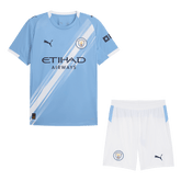 Męski Zestaw Domowy Manchester City (Koszulka+Spodenki) 2025/26 - Topowe Koszulki Pilkarskie Sklep Internetowy