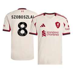 Męska Koszulka Wyjazdowa Liverpool SZOBOSZLAI #8 2025/26