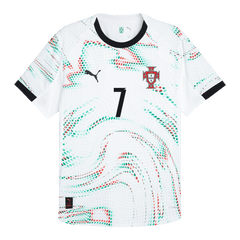 Męska Koszulka Wyjazdowa Portugalia RONALDO #7 Wersja Piłkarska 2025 - Topowe Koszulki Pilkarskie Sklep Internetowy