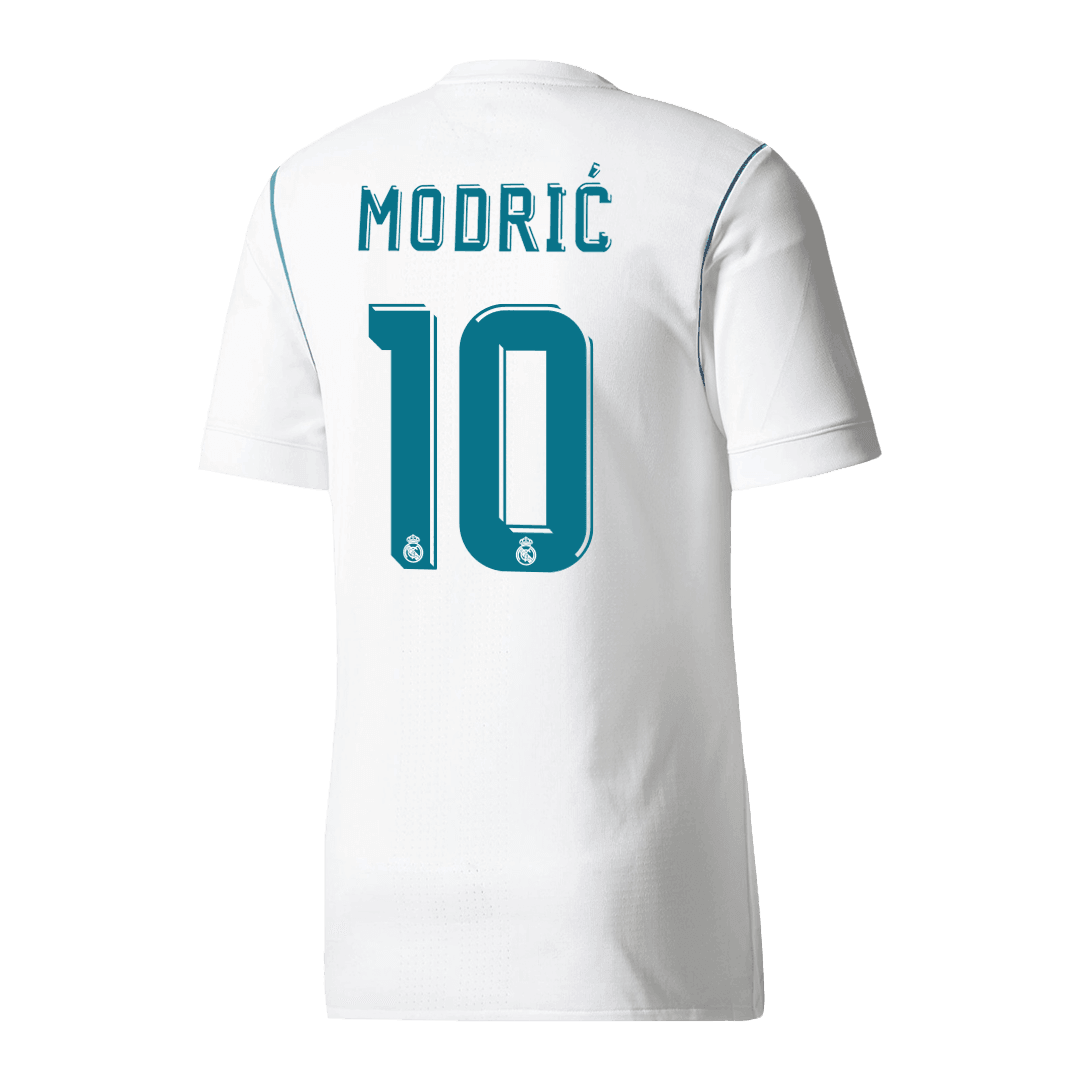 Męska Koszulka Retro Domowa Real Madryt MODRIĆ #10 2017/18 - Topowe Koszulki Pilkarskie Sklep Internetowy