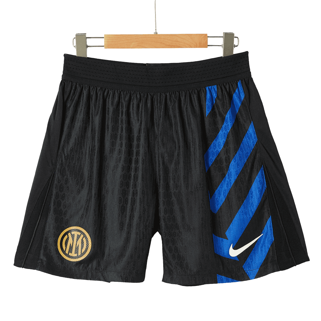 Męskie domowe spodenki piłkarskie Inter Mediolan 2024/25 w wersji dla graczy - Topowe Koszulki Pilkarskie Sklep Internetowy