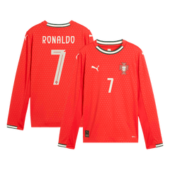Męska Koszulka Domowa Portugalia RONALDO #7 Długi Rękaw 2025 - Topowe Koszulki Pilkarskie Sklep Internetowy
