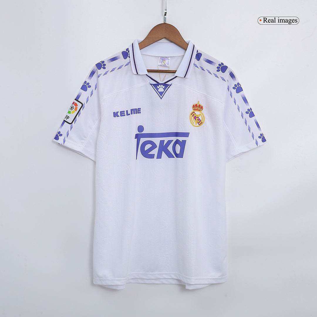 Męska Koszulka Retro Domowa Real Madrid 1996/97 - Topowe Koszulki Pilkarskie Sklep Internetowy