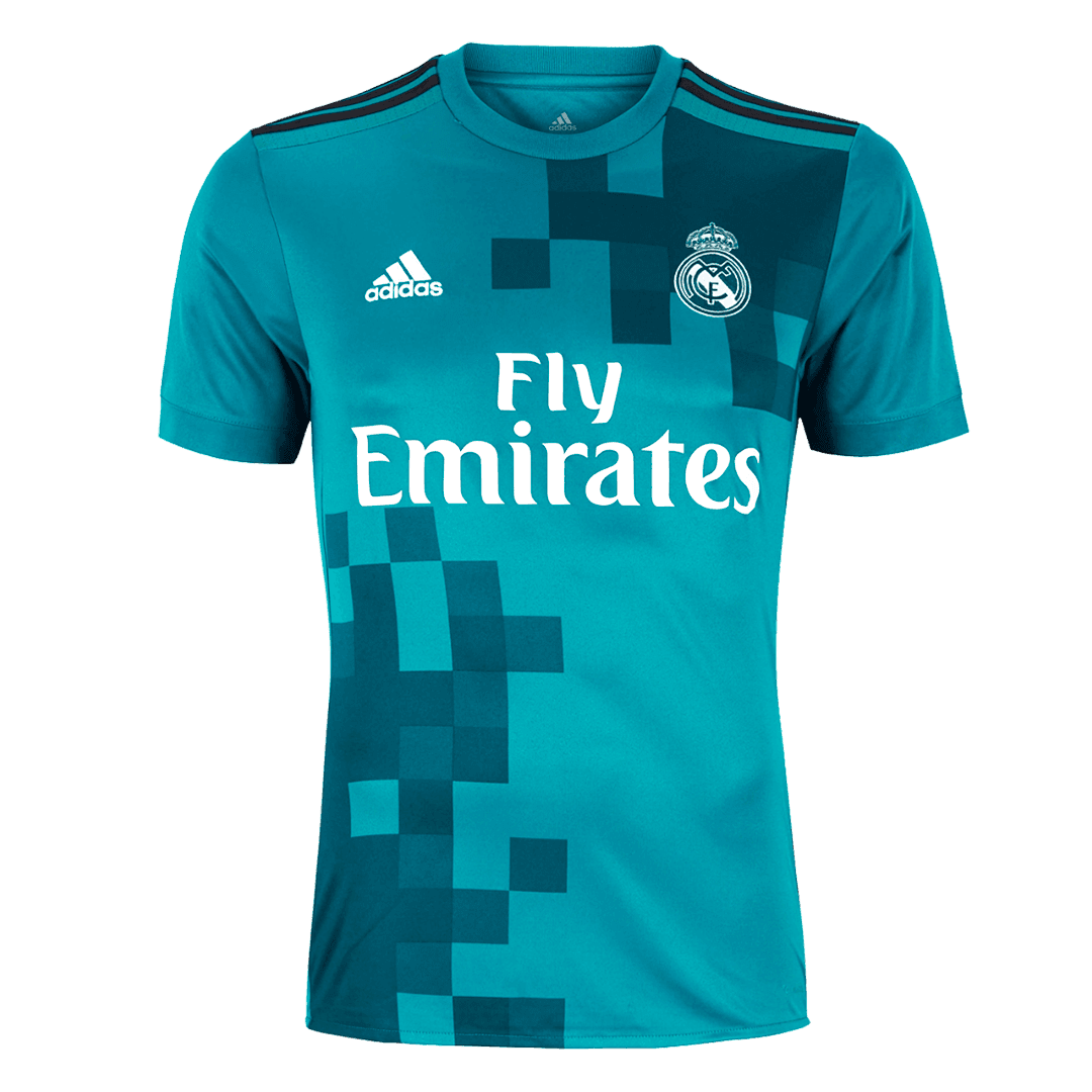 Męska Koszulka Retro Trzecia Wyjazdowa Real Madrid 2017/18 - Topowe Koszulki Pilkarskie Sklep Internetowy