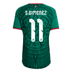 Męska Koszulka Domowa Mexico S.GIMENEZ #11 Wersja Piłkarska World Cup 2026 - Slim Fit