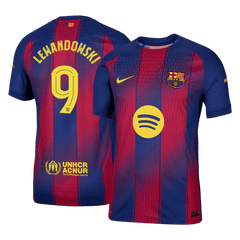 Męska Koszulka Domowa Barcelona LEWANDOWSKI #9 Wersja Piłkarska 2025/26 - UCL - Slim Fit - Topowe Koszulki Pilkarskie Sklep Internetowy