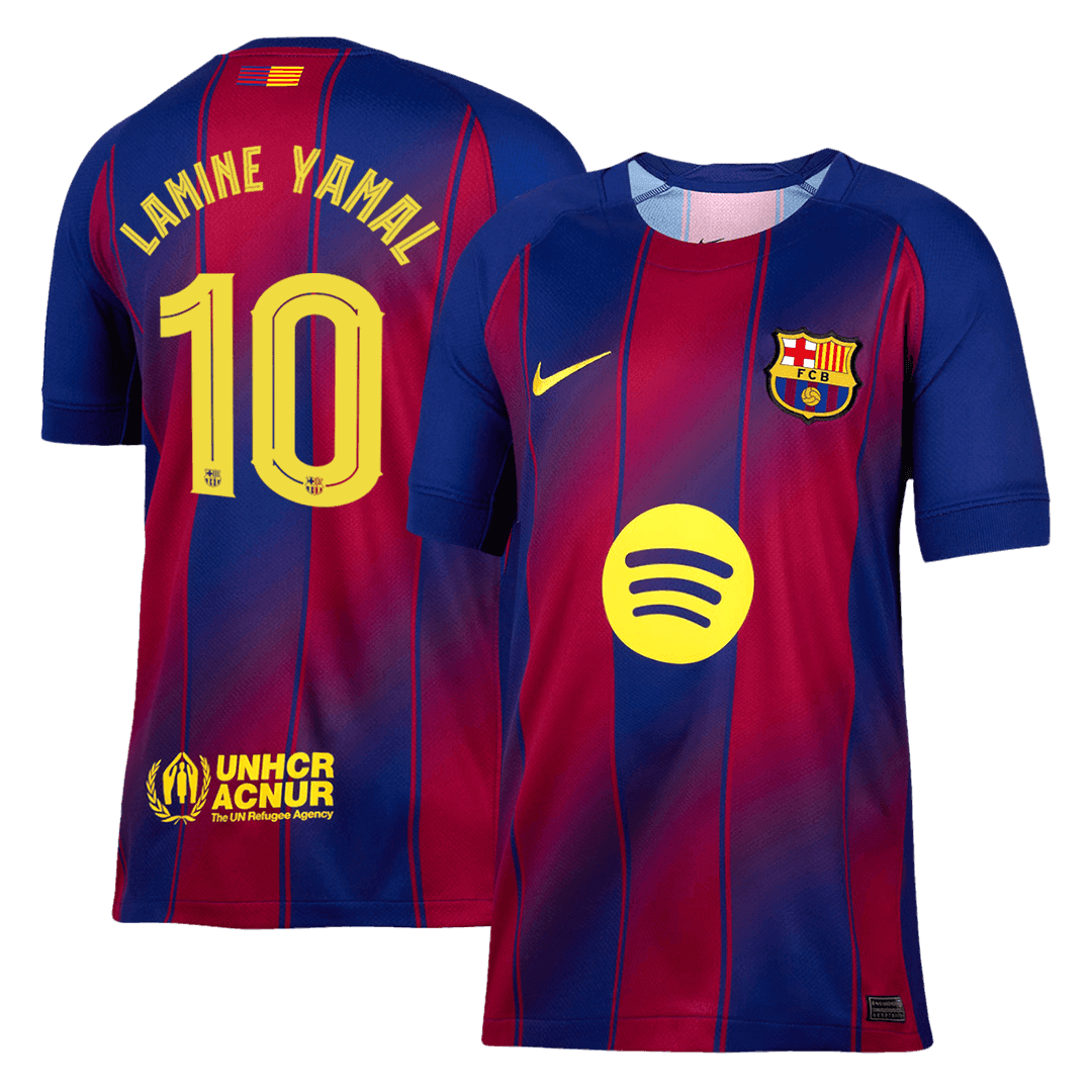 Męska Koszulka Domowa Barcelona LAMINE YAMAL #10 2025/26 - UCL - Topowe Koszulki Pilkarskie Sklep Internetowy