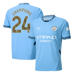CHAMPIONS #24 Manchester City Home Koszulka piłkarska 2024/25 - Topowe Koszulki Pilkarskie Sklep Internetowy