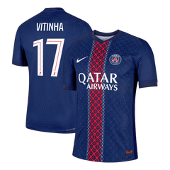 Męska Koszulka Domowa PSG VITINHA #17 Wersja Piłkarska 2025/26 - Slim Fit