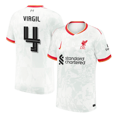 VIRGIL #4 Męska wyjazdowa koszulka piłkarska Liverpool 24/25 - UCL - Topowe Koszulki Pilkarskie Sklep Internetowy
