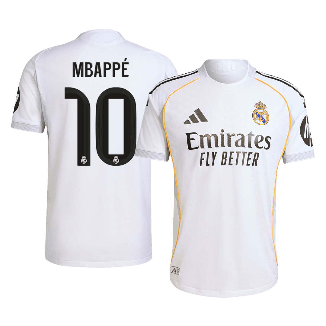 Męska Koszulka Domowa Real Madryt MBAPPÉ #10 Wersja Piłkarska 2025/26 - Slim Fit - Topowe Koszulki Pilkarskie Sklep Internetowy