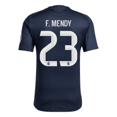 Męska Koszulka Wyjazdowa Real Madrid F.MENDY #23 Wersja Piłkarska 2025/26 - Slim Fit - Topowe Koszulki Pilkarskie Sklep Internetowy