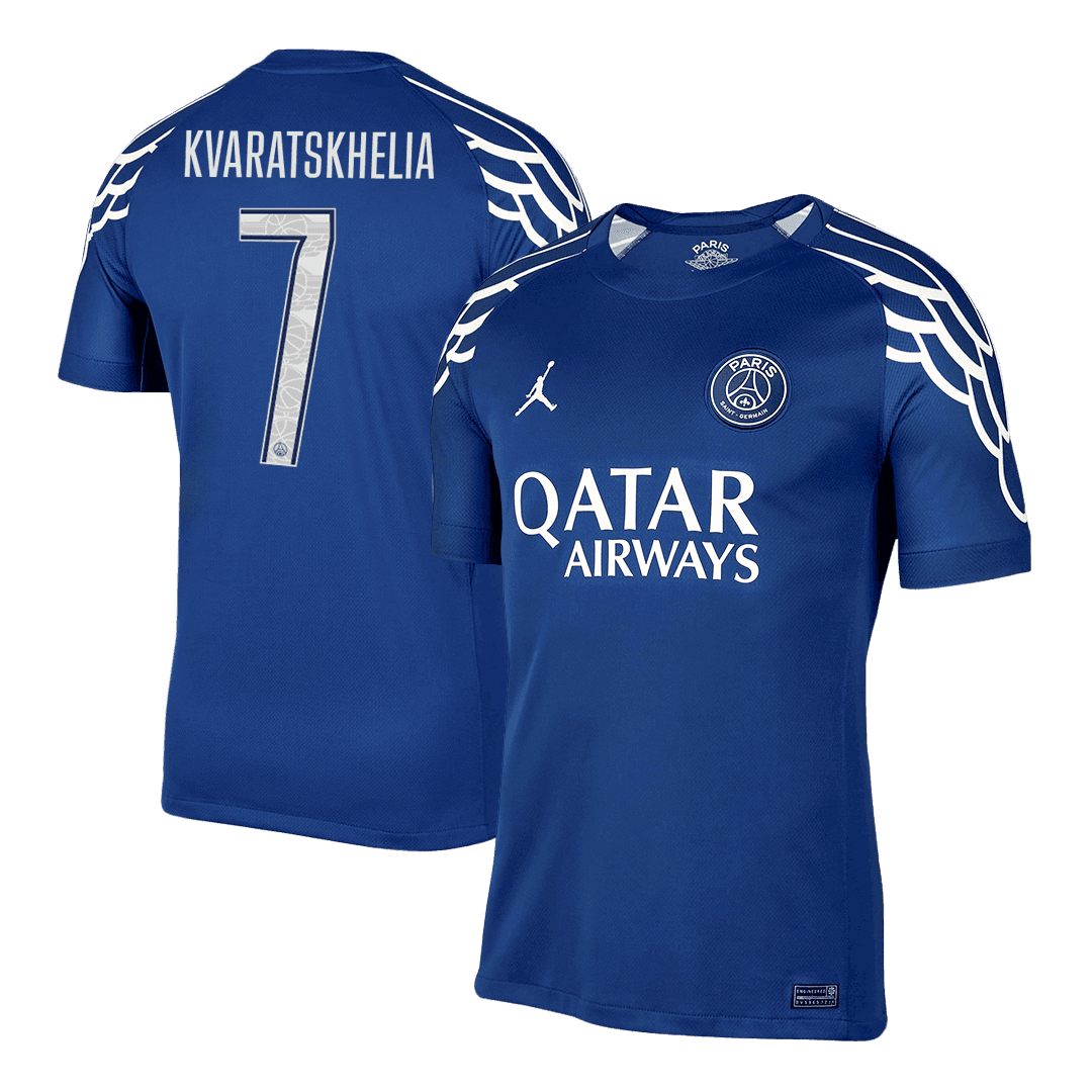 Męska Czwarta Koszulka Wyjazdowa PSG KVARATSKHELIA #7 2024/25 - UCL - Topowe Koszulki Pilkarskie Sklep Internetowy