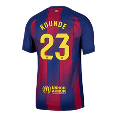 Męska Koszulka Domowa Barcelona KOUNDE #23 Wersja Piłkarska 2025/26 - Slim Fit - Topowe Koszulki Pilkarskie Sklep Internetowy