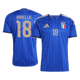 Męska Koszulka Domowa Italy BARELLA #18 World Cup 2026