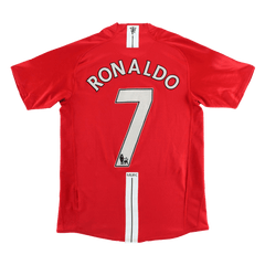 Męska retro koszulka piłkarska RONALDO #7 Manchester United domowa z sezonu 2007/08 - Topowe Koszulki Pilkarskie Sklep Internetowy