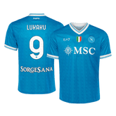 Męska Koszulka Domowa Napoli LUKAKU #9 2025/26 - Topowe Koszulki Pilkarskie Sklep Internetowy