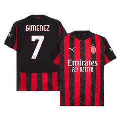 Męska Koszulka Domowa AC Milan GIMENEZ #7 2025/26 - Topowe Koszulki Pilkarskie Sklep Internetowy