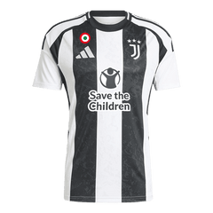 Męska Koszulka Domowa Juventus 2024/25 - Save The Children Sponsor - Topowe Koszulki Pilkarskie Sklep Internetowy