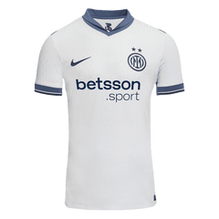 Męska wyjazdowa koszulka piłkarska Inter Mediolan 2024/25 w wersji dla graczy - Wąski Krój - Topowe Koszulki Pilkarskie Sklep Internetowy