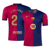 Koszulka Barcelona domowa 2024/25 F.DE JONG #21 - Spotify Logo Without Text - Topowe Koszulki Pilkarskie Sklep Internetowy