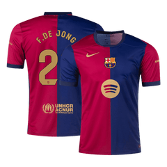 Koszulka Barcelona domowa 2024/25 F.DE JONG #21 - Spotify Logo Without Text - Topowe Koszulki Pilkarskie Sklep Internetowy
