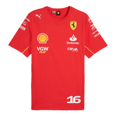 Ferrari F1 Racing Team Koszulka Charles Leclerc #16 2024-Wyprzedaż Sezonowa - Topowe Koszulki Pilkarskie Sklep Internetowy
